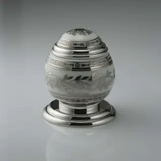 THG Marquise blanc decor platine Вентиль смесителя для раковины, ручка белая, декор платина, цвет: хром