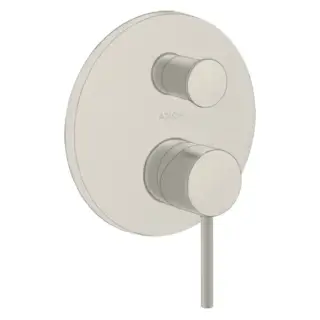 Axor Starck Смеситель для ванны, встраиваемый, с переключателем на 2 потока, цвет: сталь