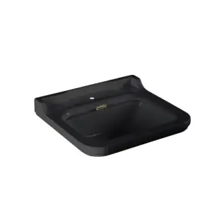 Kerasan Waldorf Раковина 60х55 см, 1 отв., керамическая, цвет: черный/золото