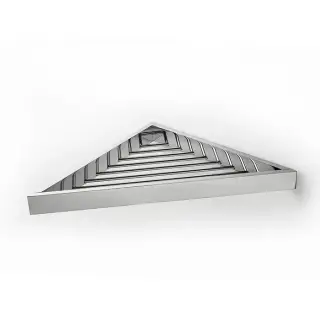 3SC SK Полочка-решетка 36х18хh3см, угловая, цвет: хром