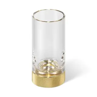 Decor Walther Club SMG Стакан настольный, прозрачное стекло, цвет: золото
