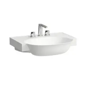 Laufen New Classic Раковина накладная 60х48х7.5см, с 3 отв., без перелива, цвет: белый матовый