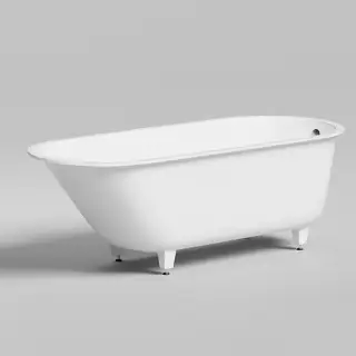 Salini Ornella Ванна встраиваемая 180х80х60см, версия Oval, материал: S-Sense, цвет: белый глянец