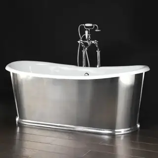 Devon&Devon Regal Ванна чугунная отдельностоящая 182х71х58см, цвет: серебро