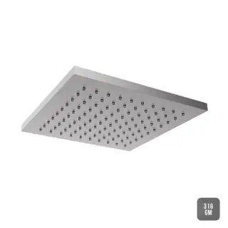 Almar 316 Stainless Steel Верхний душ 25х25см., потолочный, цвет: Gun Metal 316 Brushed PVD