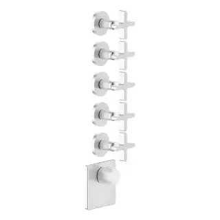 Gessi Inciso Смеситель для душа, встраиваемый, термостатический, внешняя часть, цвет: хром