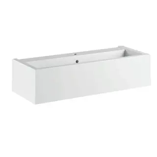 Kerasan Kanaal Раковина подвесная, 120х40х25см., с 1 отв., цвет: белый глянцевый