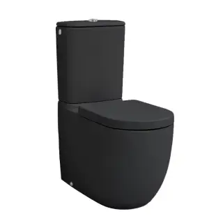 Artceram FILE 2.0  Унитаз моноблок 37х67см, слив универсальный, цвет: черный матовый