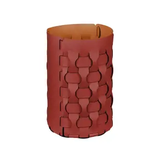 ADJ Корзина для мусора Dubai, D22xH35 см., цвет: бордо/коньяк