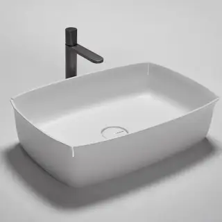 Antonio Lupi Bloom Раковина 40х60.2 см, без отв., накладная, цвет: белый