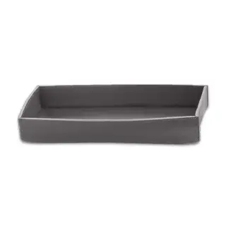 Decor Walther Nappa Лоток универсальный, настольный, натуральная кожа, цвет: дымчато-серый