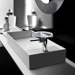 Laufen Kartell Раковина-чаша 75х35х12 см, 1 отв., без перелива, покрытие LLC, цвет: белый