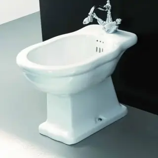 Artceram HERMITAGE биде напольное 55х36см с 1 отв под смеситель с креплением, цвет: белый