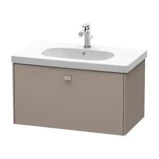 Duravit  Brioso Тумба подвесная  82х46.9х45.2см, с раковиной, с 1 выдвижным ящиком, цвет: базальт матовый