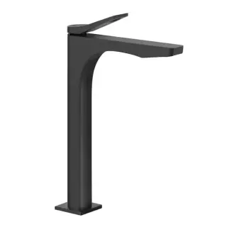 Gessi Rilievo Смеситель для раковины на 1 отв. без донного клапана h=297мм, излив 154мм , цвет: black XL