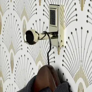 THG Metropolis Cristal Noir Крючок одинарный, подвесной, цвет: Soft Gold