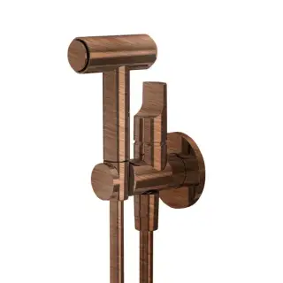 Fima Carlo Frattini Collettivit&agrave; Гигиенический душ, настенный, со шлангом 120см., цвет: брашированная янтарная бронза