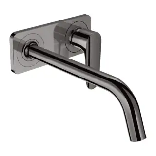 Axor Citterio M Смеситель для раковины, встраиваемый, излив: 22.7см., с панелью, цвет: полированный черный хром