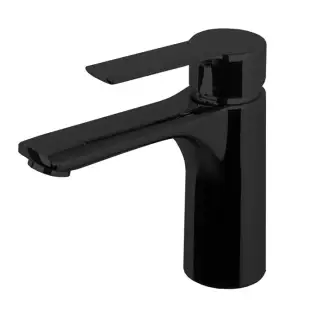 Carlo Frattini Mast Смеситель для раковины, на 1 отв., высокий, с донным клапаном click-clack, цвет: черный матовый