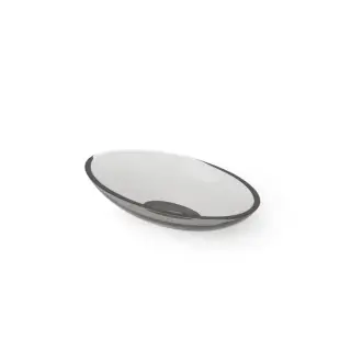 Dea Design Washbasins Раковина 60х35х10.5см., накладная, без отв., Glasstech, прозрачная смола, цвет: Smoky Black R4