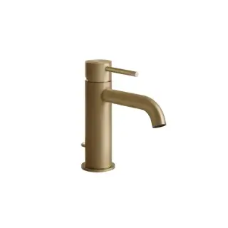 Gessi 316 Смеситель для раковины, на 1 отв., с донным клапаном , цвет: Warm bronze brushed PVD