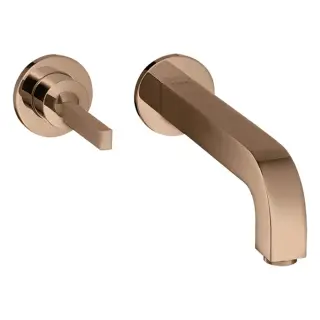 Axor Citterio Смеситель для раковины 160, встраиваемый, излив: 16см., цвет: полированное красное золото