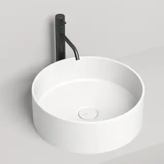 Salini Armonia Раковина накладная 45х45х15cм, без отв., без перелива, S-Stone, цвет: белый матовый