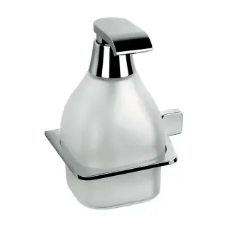 Colombo Alize Дозатор для жидкого мыла, SX, подвесной, цвет: хром/матовое стекло