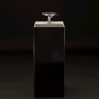 Laufen Kartell Раковина 37.5х43.5х90 см, 1 отв., напольная, без перелива, цвет: черный