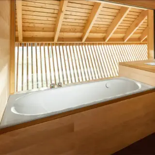 Bette Comodo Ванна встраиваемая, 190х90х45см., с шумоизоляцией, BetteGlasur&reg; Plus, область ног ванны справа, перелив спереди, цвет: белый