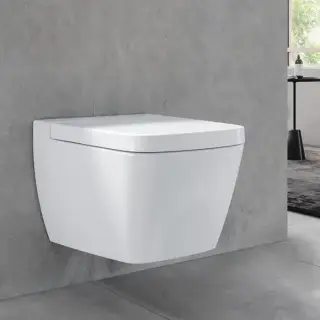 TECEone Унитаз подвесной 54х35.8х35 см, комплект крепежей, цвет: белый