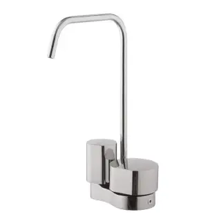 Carlo Frattini So Смеситель для раковины двухкомандный, на 1 отверстие, поворотный излив &Oslash; 10 мм, донный клапан click-clack, цвет: хром