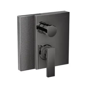 Axor Edge Смеситель для ванны, встраиваемый, алмазная огранка, внешняя часть, цвет: черный