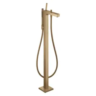 Axor Citterio Смеситель для ванны, напольный, с ручным душем, цвет: шлифованная бронза