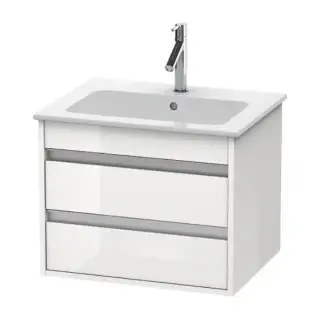 Duravit Ketho Тумба подвесная, 60x47.5х48см., с раковиной, цвет: белый глянцевый