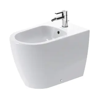 Duravit Me by Starck Биде напольное приставное 37х60 см, с 1 отв. под смеситель, с креплением, цвет: белый