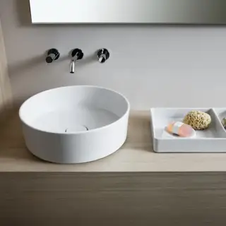 Laufen Kartell Раковина-чаша 42х42х12 см, без отв., без перелива, цвет: белый матовый