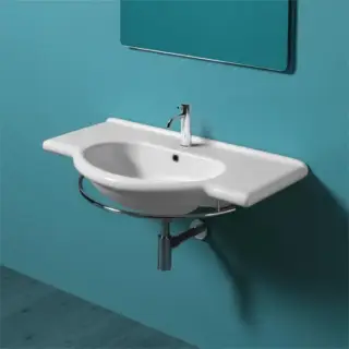 SIMAS Top e lavabi d'arredo Раковина-консоль 90 см, 1 отв., цвет: белый