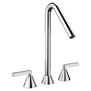 Nicolazzi Flag Смеситель для раковины, на 3 отв, h: 17см., цвет: хром