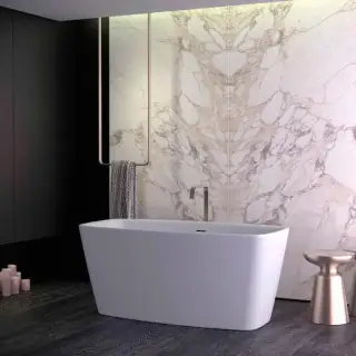 KNIEF Cube Ванна отдельностоящая 155x80x60см, цвет: белый