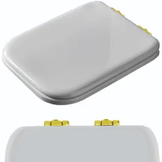 Kerasan Waldorf Сиденье для унитаза, с микролифтом, цвет: белый/золото