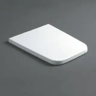 Simas Degrade Cидение для унитазов укороченных DE21/28, с микролифтом, цвет: белый/хром