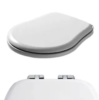 KERASAN Retro запчасть - Комплект шарниров (микролифт) для сиденья 108801/108840, цвет хром (только для сидений нового типа 2019г и позже)