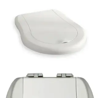 Kerasan Retro Сиденье NEW для унитаза, микролифт, цвет: белый/хром