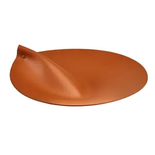 Colombo Adj Крышка для круглой корзины, D40 см, цвет: коньяк/бордо