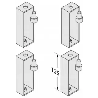 Bette Комплект удлинителей 125 мм к металлической раме для поддонов высотой h15см