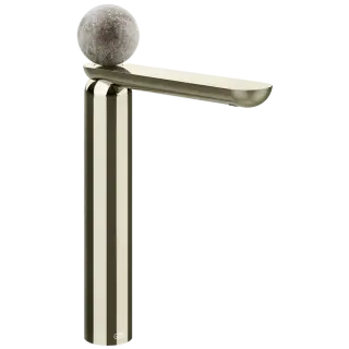 Смеситель для раковины Gessi Perle 74604#720 цвет-никель PVD/муранское стекло Pulegoso