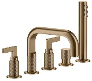 Смеситель для ванны Gessi INCISO 58040#726 Warm Bronze Brushed PVD