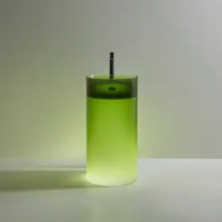 Раковина Antonio Lupi Breeze BREEZEW CRISTALMOOD BOTTIGLIA, дон.клапан черный матовый