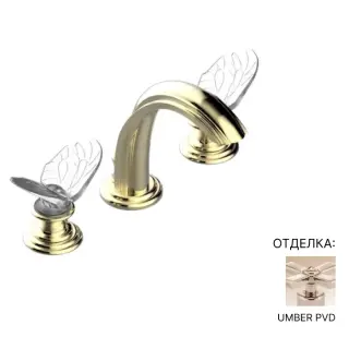 Смеситель для раковины THG PAPILLON A2J.H66.151 UMBER PVD